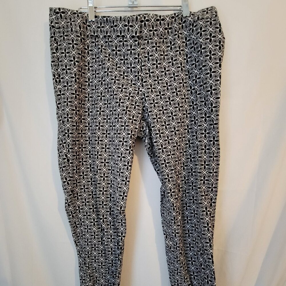 Women's Talbots 14‎ Pants Black White Hampshire